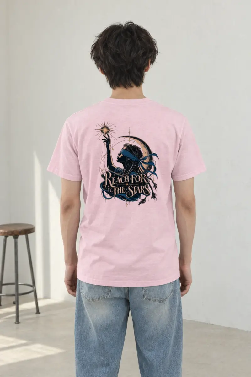 "Reach For The Stars" Heavyweight Unisex Crewneck T-shirt
