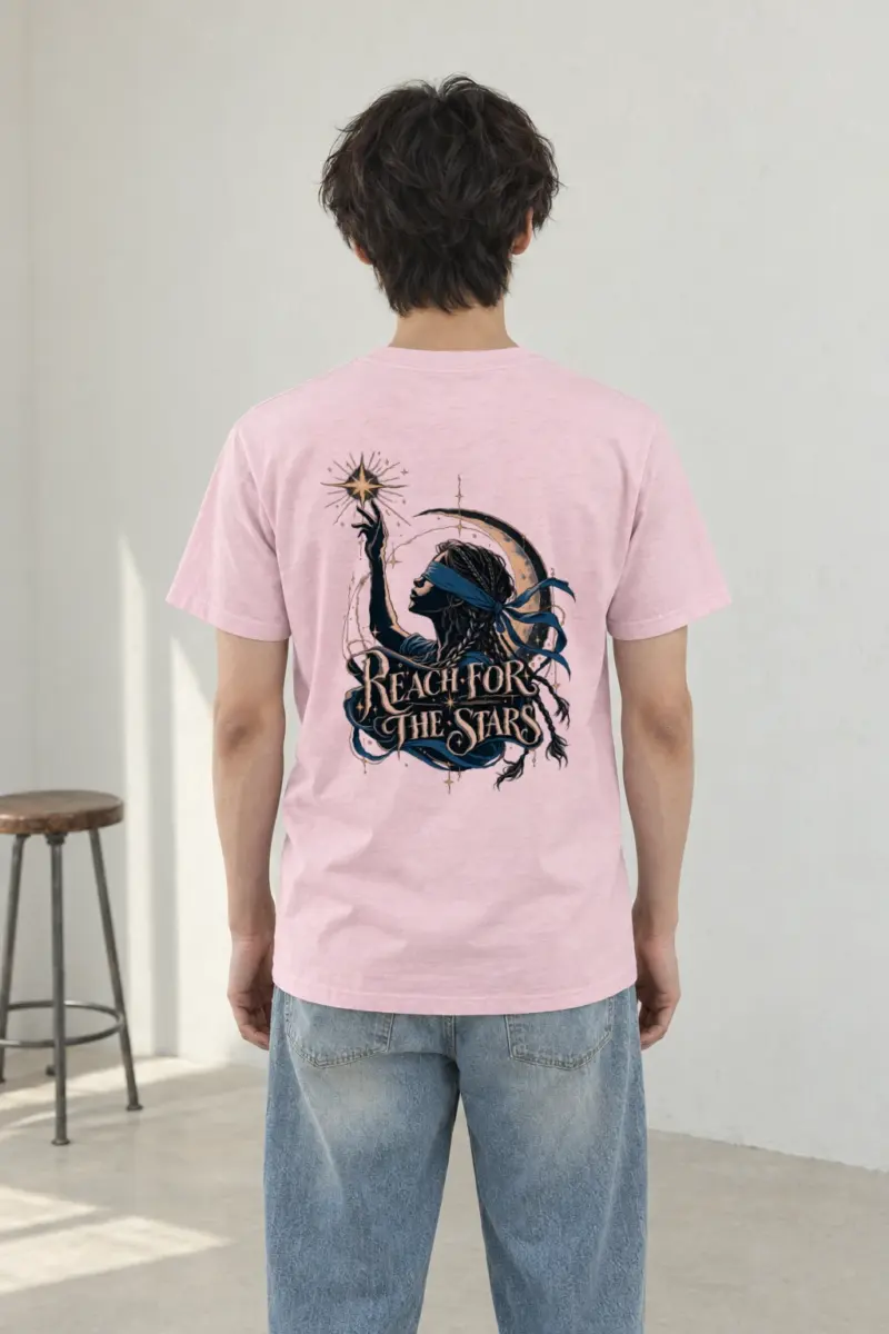 "Reach For The Stars" Heavyweight Unisex Crewneck T-shirt