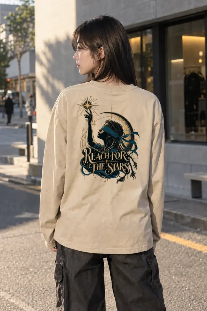 "Reach For The Stars" Unisex Longsleeve T-shirt | Gildan 2400