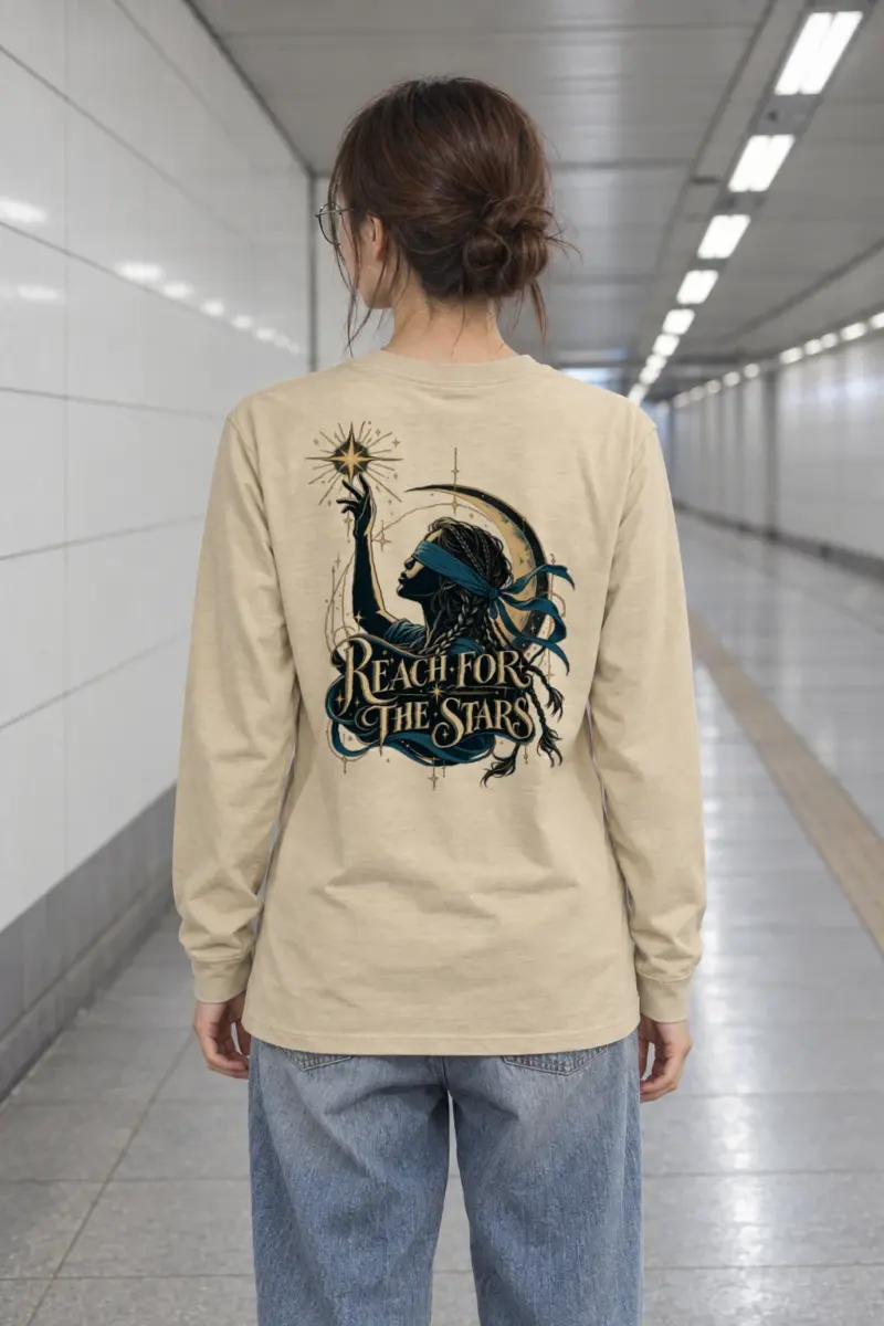 "Reach For The Stars" Unisex Longsleeve T-shirt | Gildan 2400