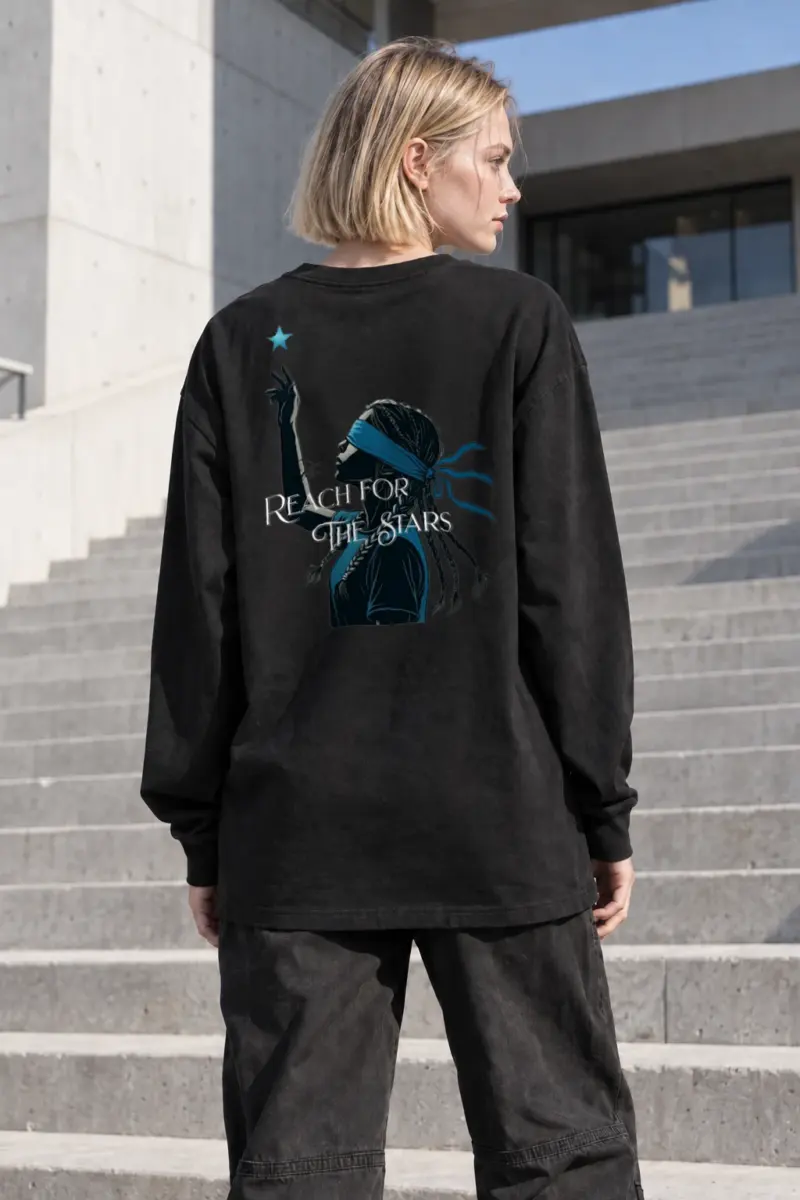 "Reach For The Stars" Unisex Longsleeve T-shirt | Gildan 2400
