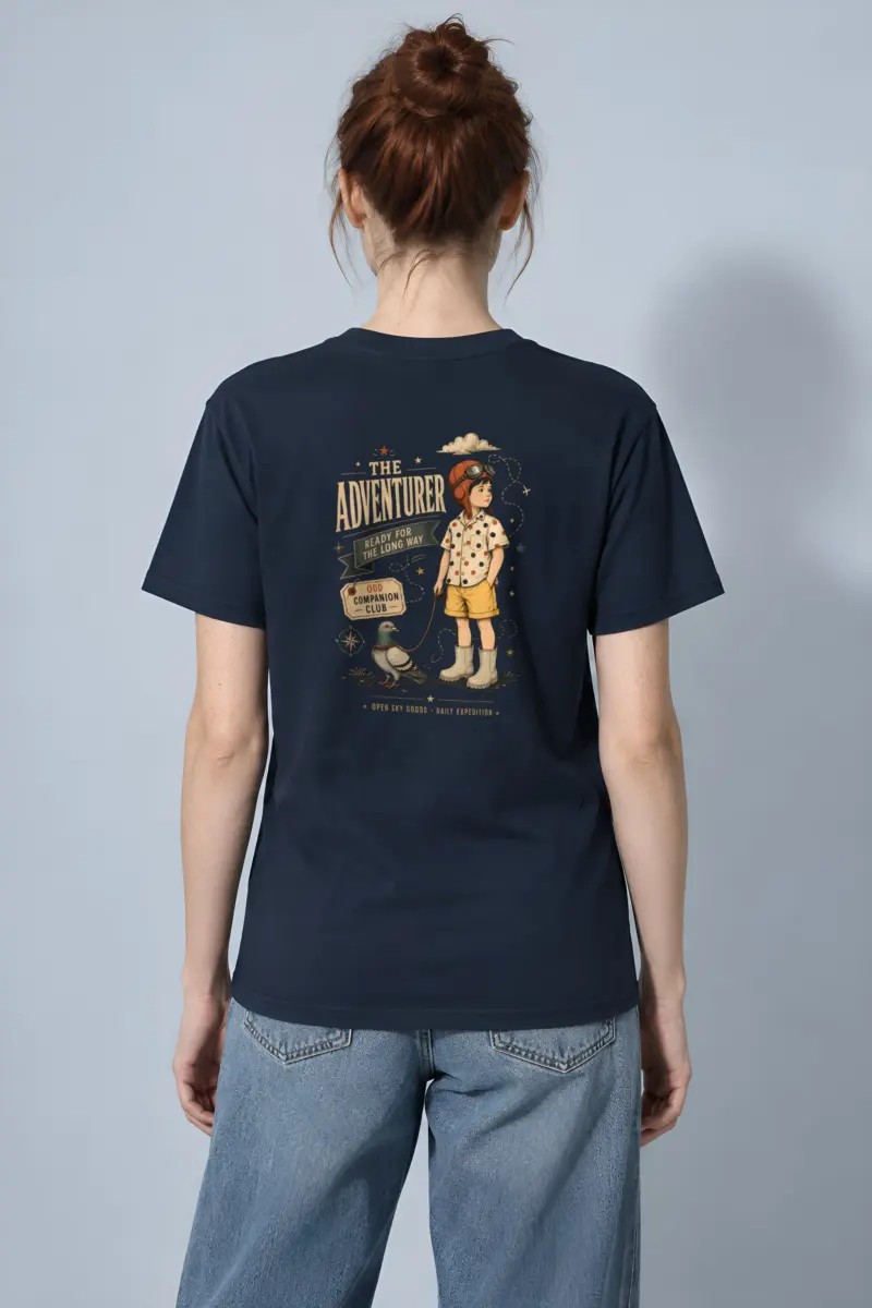"Ready For The Long Way" Heavyweight Unisex Crewneck T-shirt