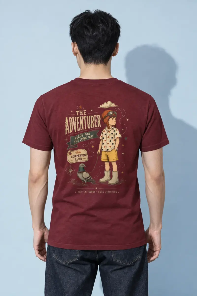 "Ready For The Long Way" Heavyweight Unisex Crewneck T-shirt