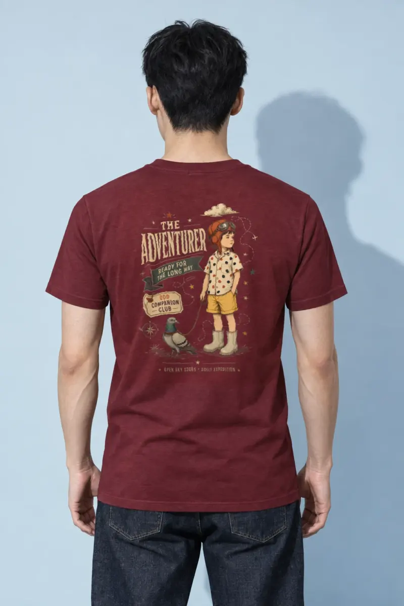 "Ready For The Long Way" Heavyweight Unisex Crewneck T-shirt