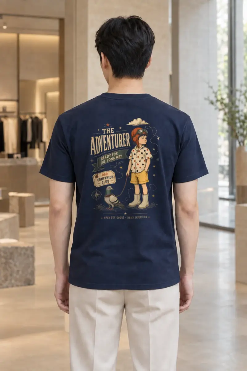 "Ready For The Long Way" Heavyweight Unisex Crewneck T-shirt | Gildan 5000