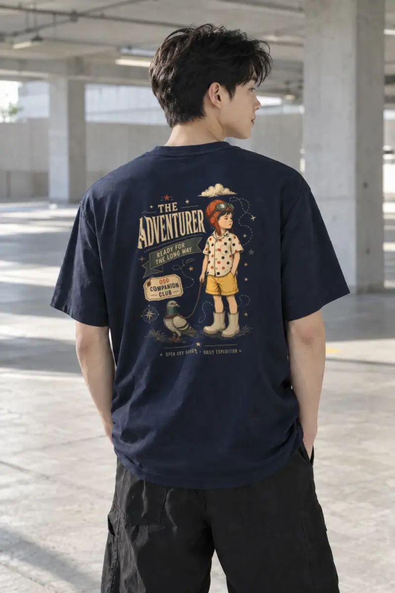 "Ready For The Long Way" Heavyweight Unisex Crewneck T-shirt | Gildan 5000