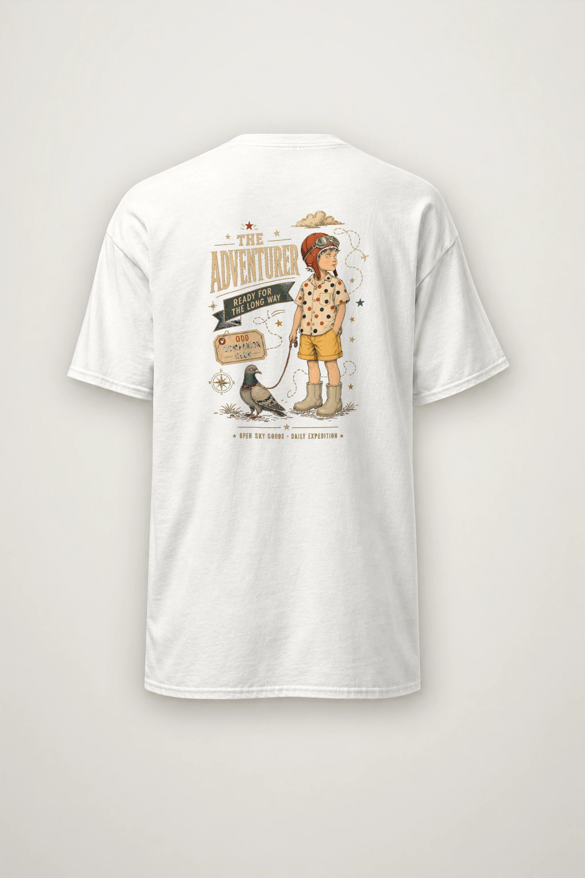 "Ready For The Long Way" Heavyweight Unisex Crewneck T-shirt