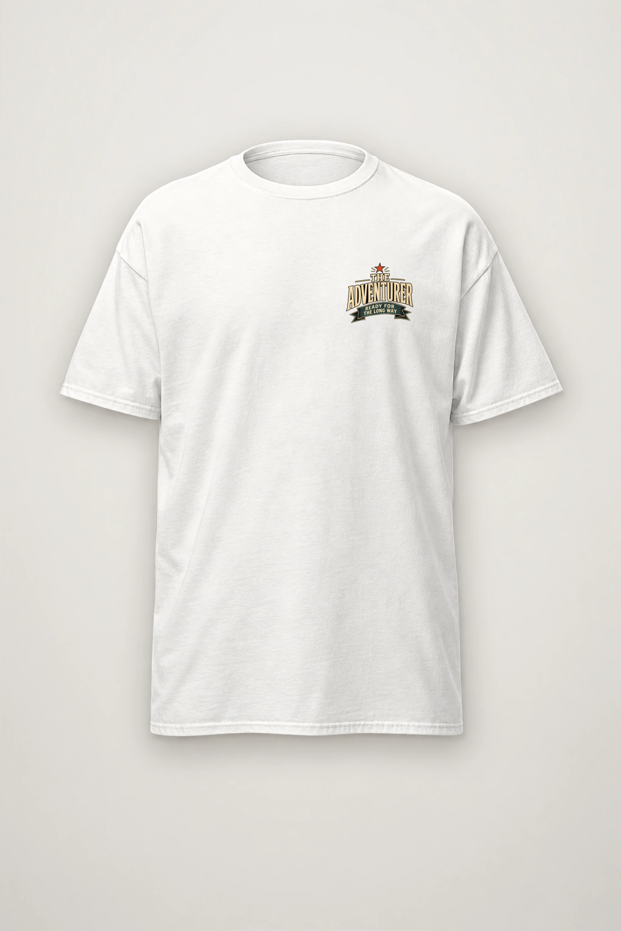 "Ready For The Long Way" Heavyweight Unisex Crewneck T-shirt