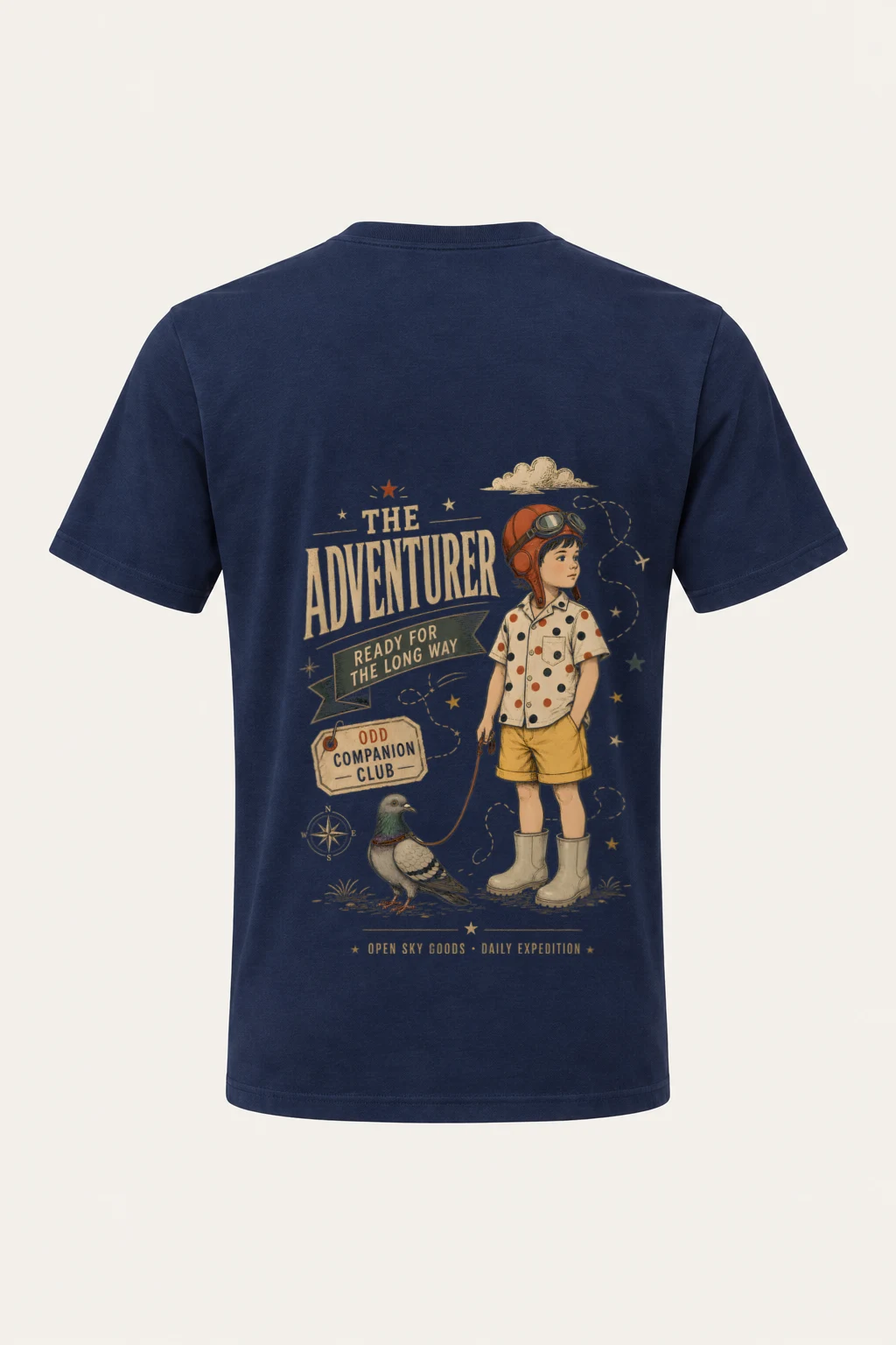 "Ready For The Long Way" Heavyweight Unisex Crewneck T-shirt | Gildan 5000