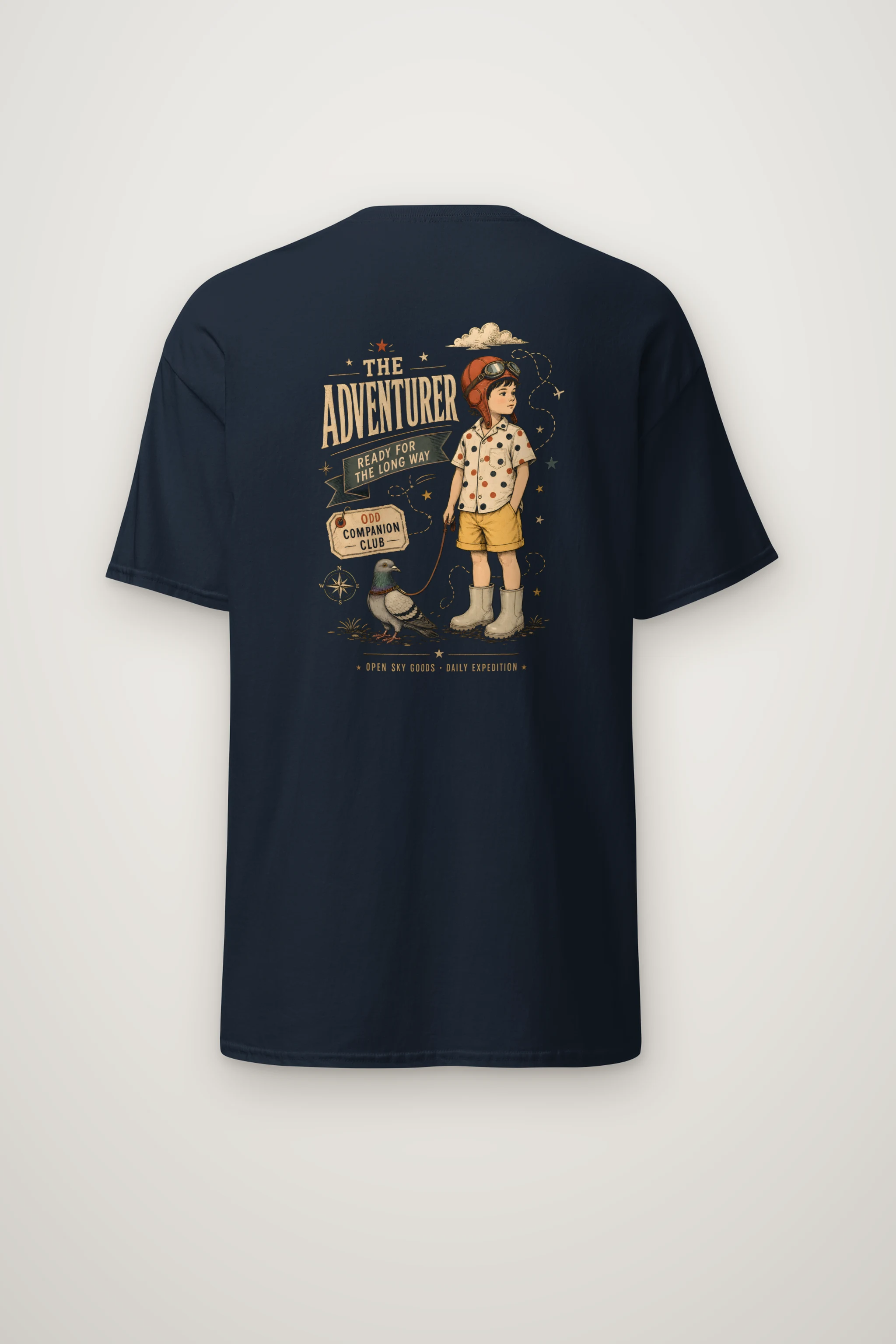 "Ready For The Long Way" Heavyweight Unisex Crewneck T-shirt