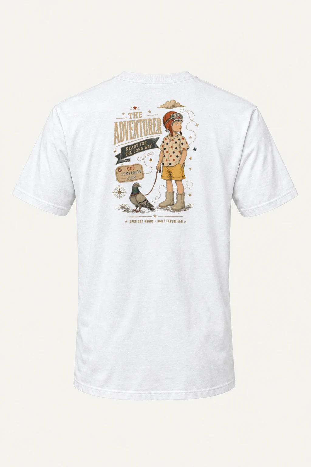"Ready For The Long Way" Heavyweight Unisex Crewneck T-shirt | Gildan 5000