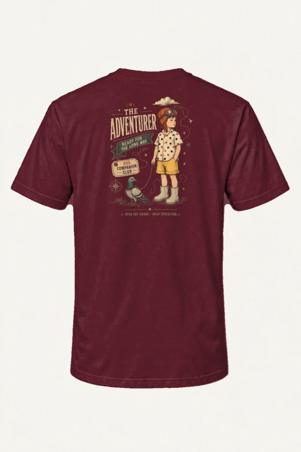 "Ready For The Long Way" Heavyweight Unisex Crewneck T-shirt | Gildan 5000