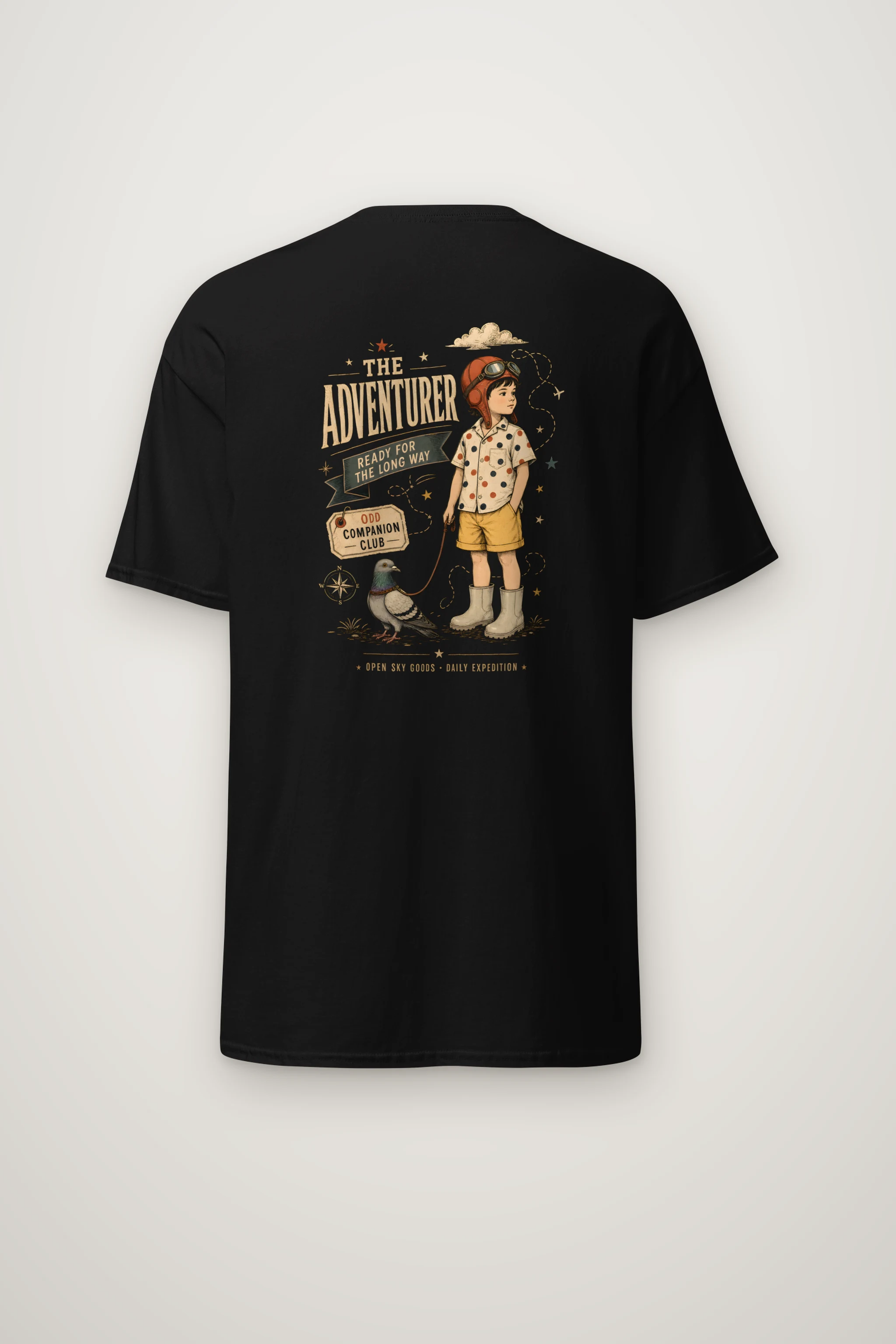 "Ready For The Long Way" Heavyweight Unisex Crewneck T-shirt
