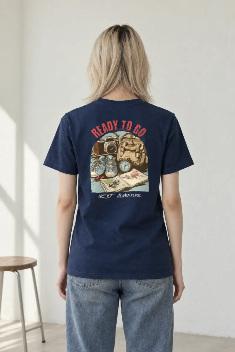 "Ready To Go" Heavyweight Unisex Crewneck T-shirt