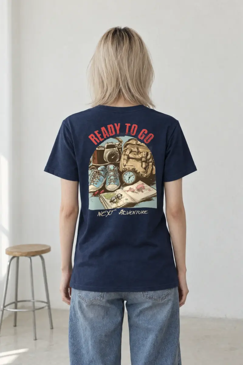 "Ready To Go" Heavyweight Unisex Crewneck T-shirt | Gildan 5000