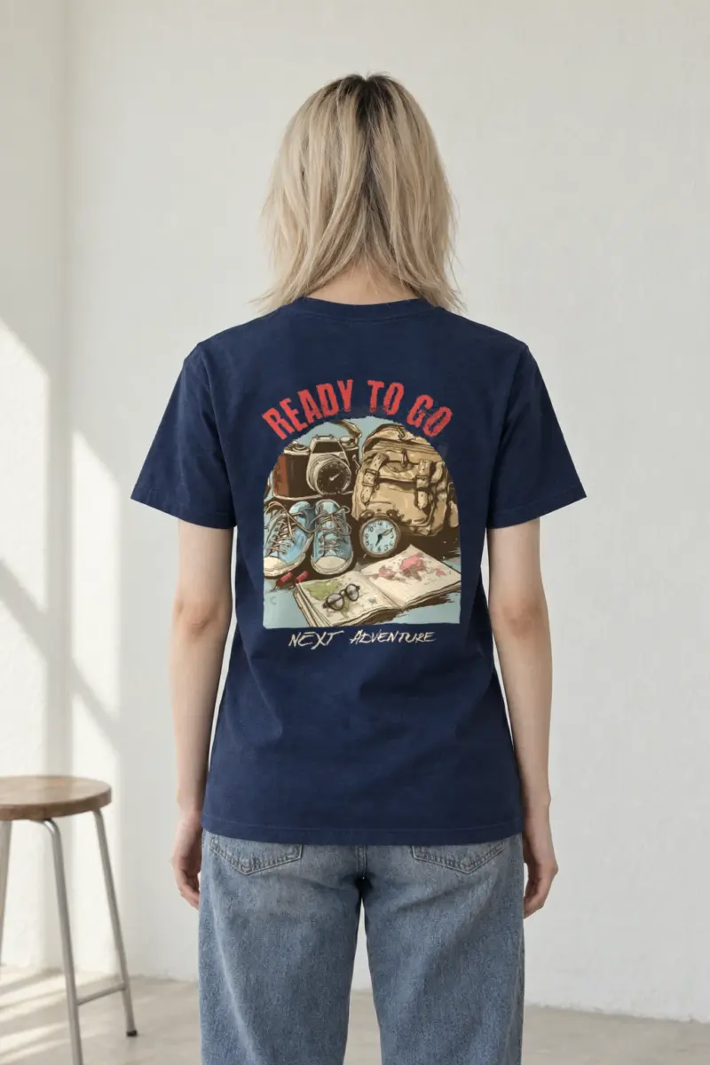"Ready To Go" Heavyweight Unisex Crewneck T-shirt