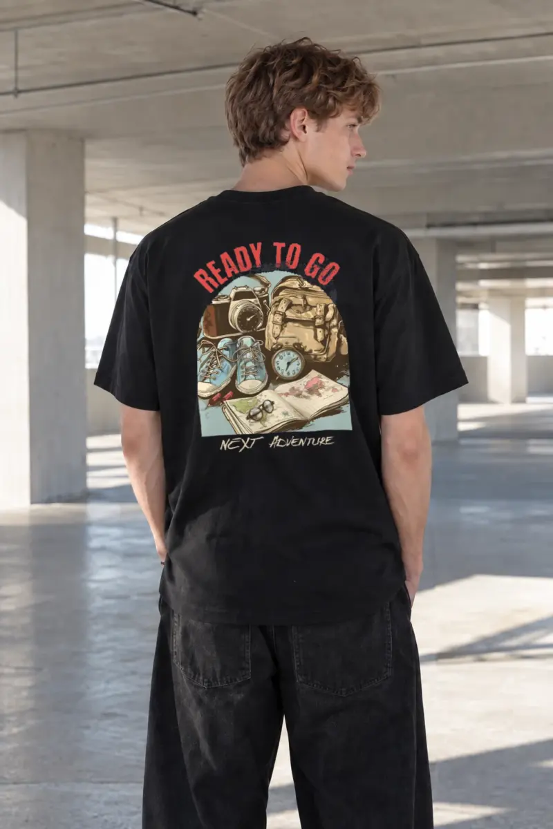 “Ready To Go” Heavyweight Unisex Crewneck T-shirt | Gildan 5000