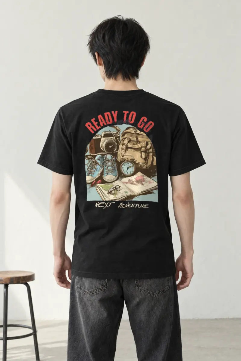 "Ready To Go" Heavyweight Unisex Crewneck T-shirt | Gildan 5000