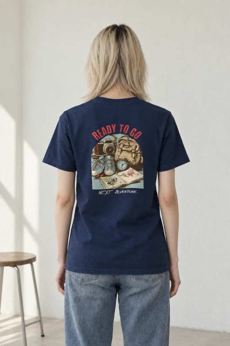 "Ready To Go" Heavyweight Unisex Crewneck T-shirt