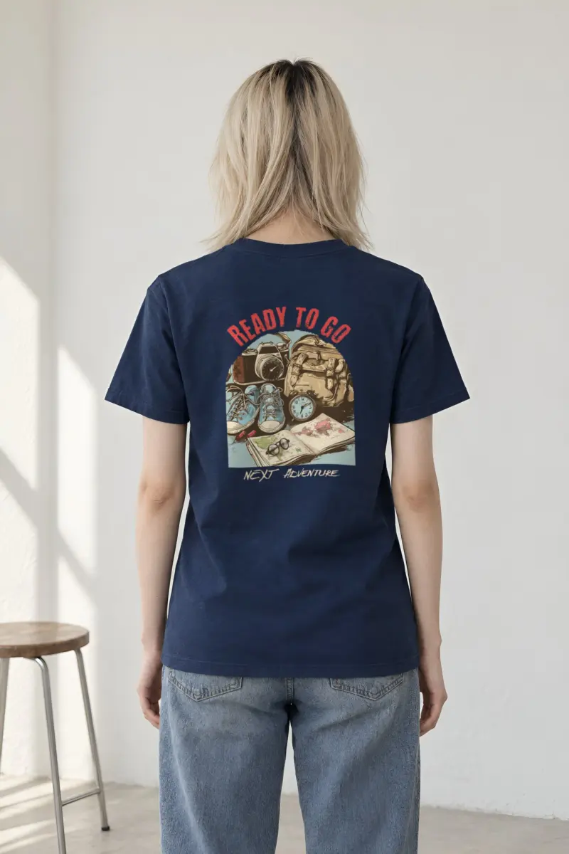 "Ready To Go" Heavyweight Unisex Crewneck T-shirt