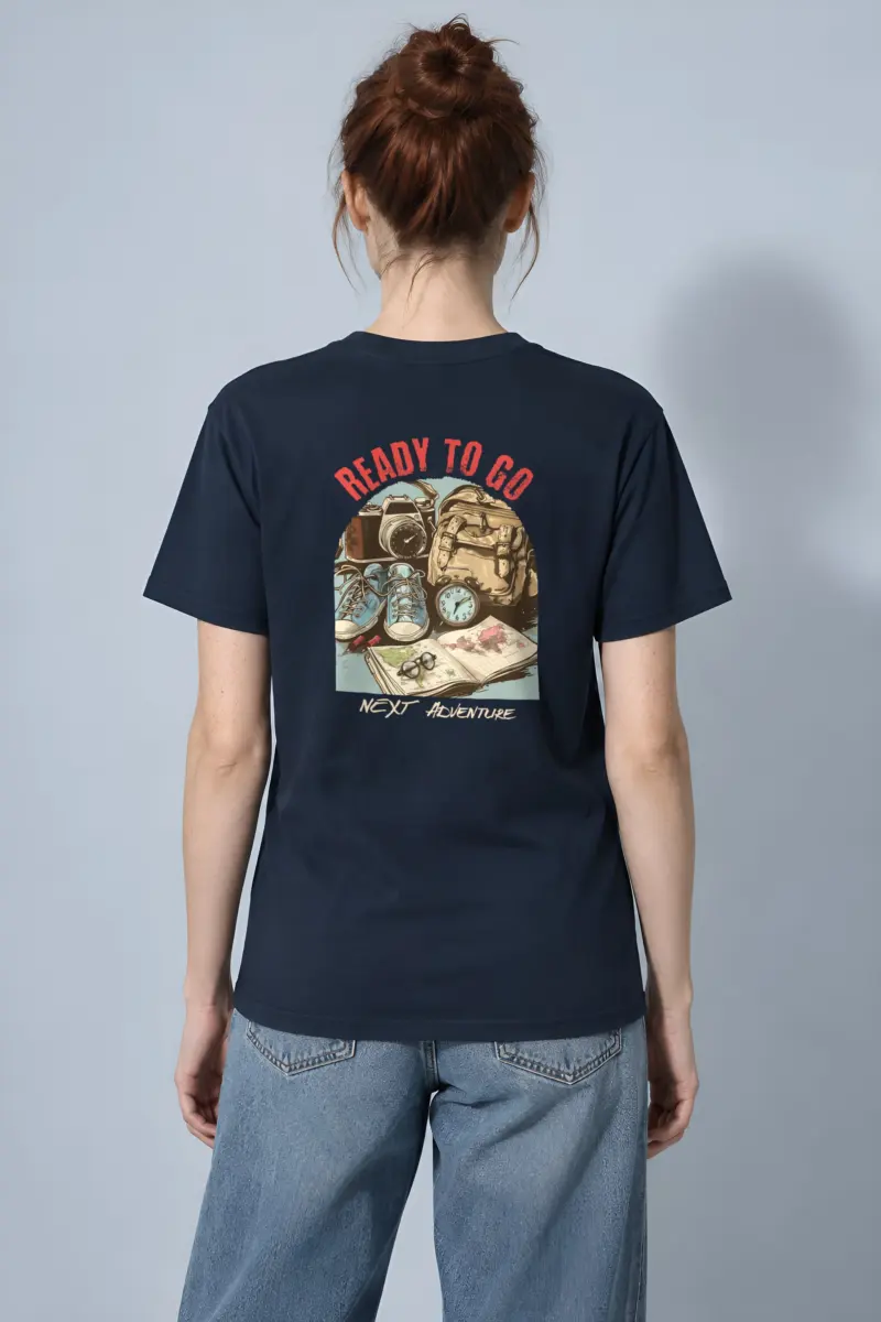 "Ready To Go" Heavyweight Unisex Crewneck T-shirt