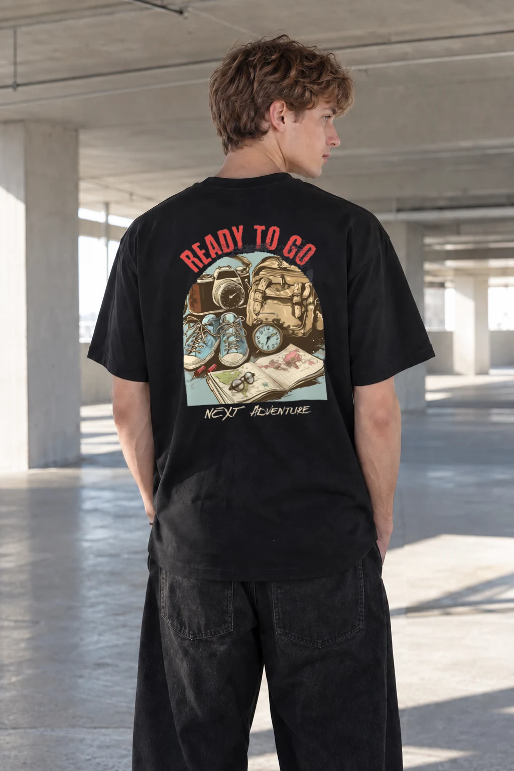 "Ready To Go" Heavyweight Unisex Crewneck T-shirt | Gildan 5000