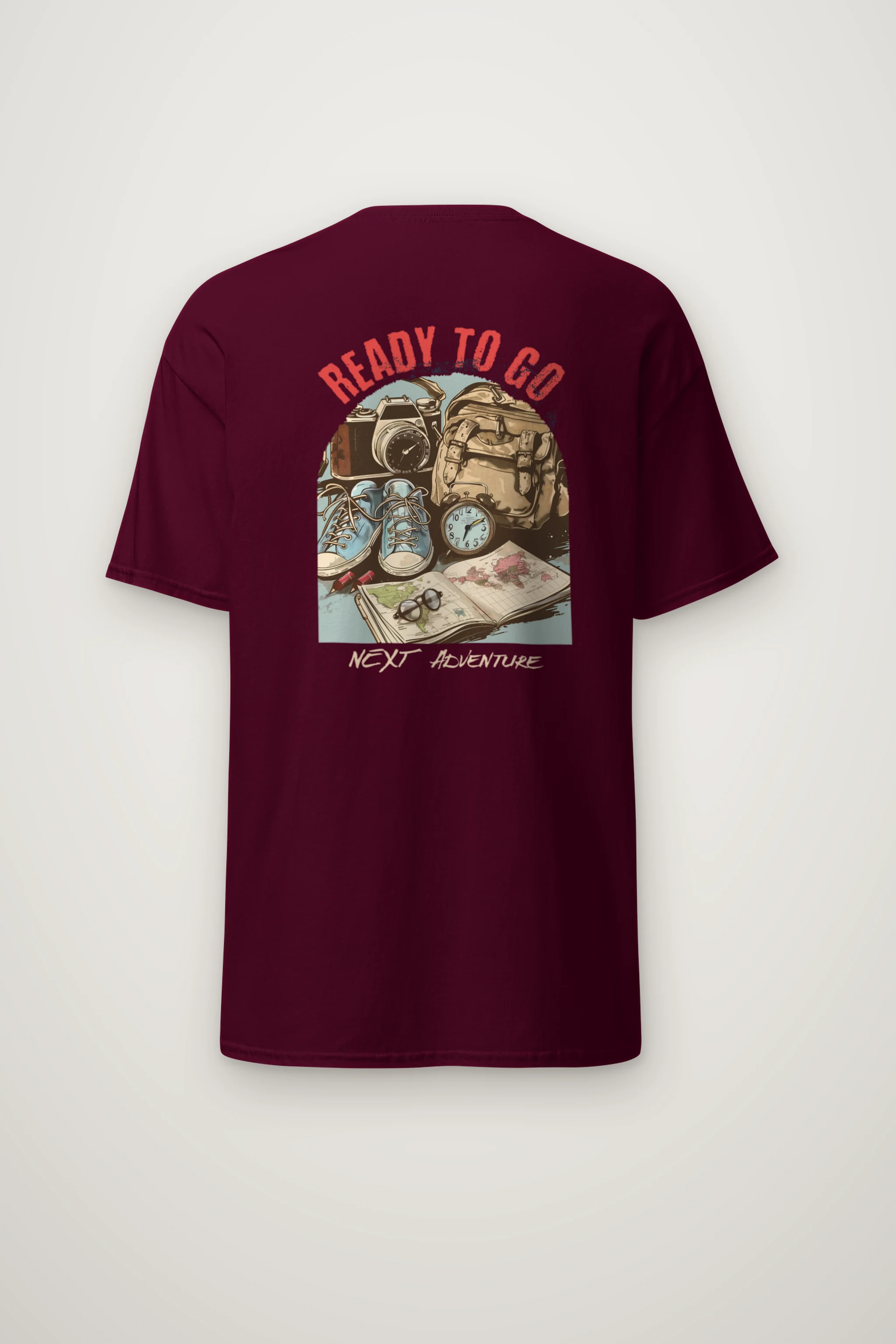"Ready To Go" Heavyweight Unisex Crewneck T-shirt