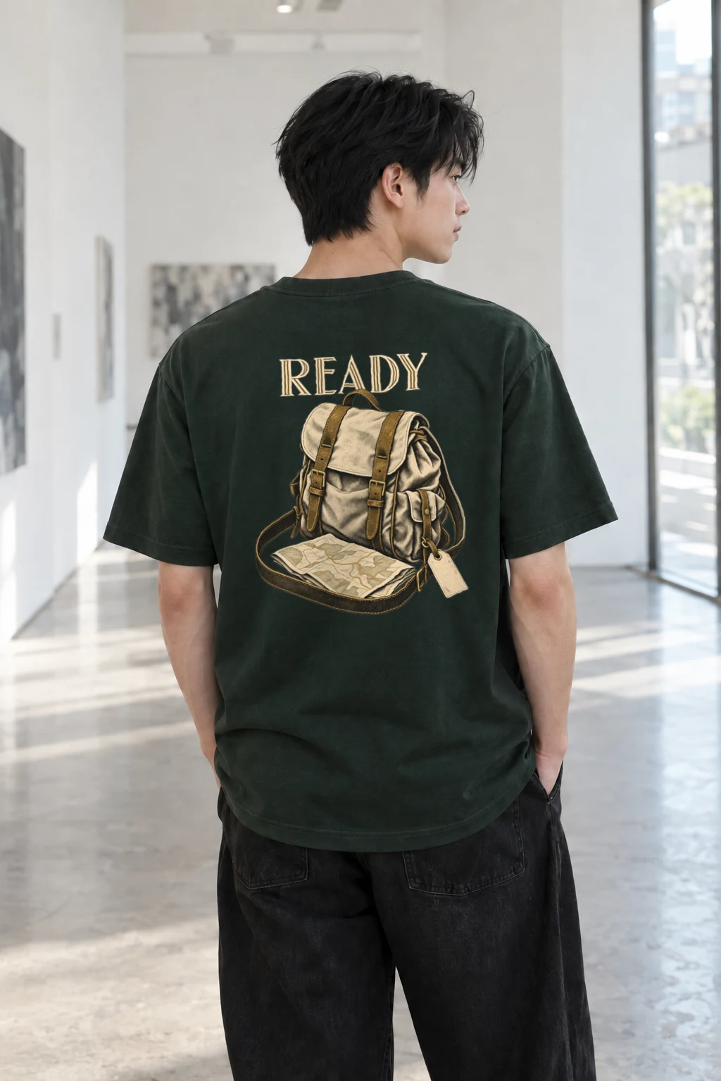 "Ready To Roam" Heavyweight Unisex Crewneck T-shirt | Gildan 5000