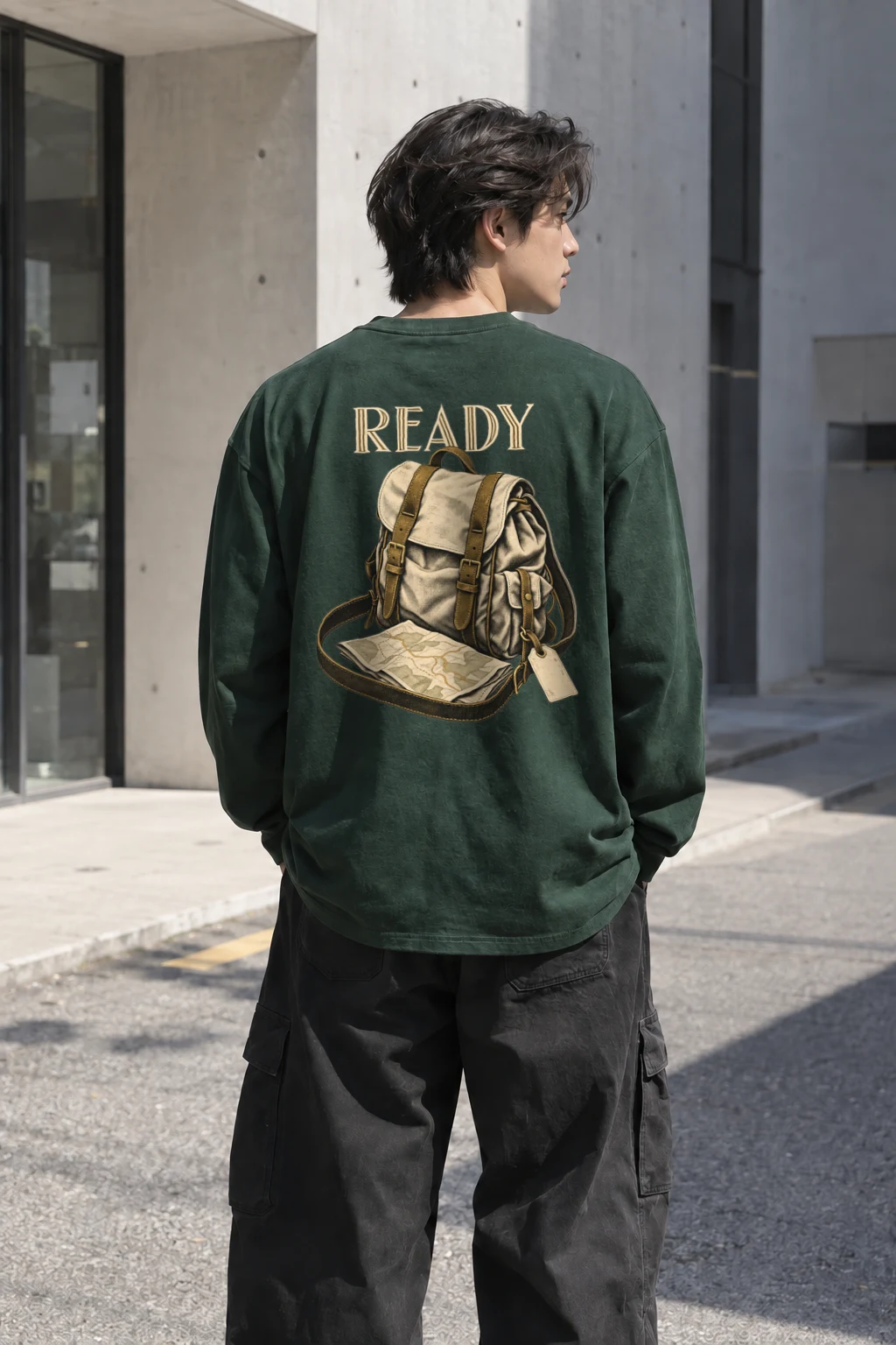 "Ready To Roam" Unisex Longsleeve T-shirt | Gildan 2400