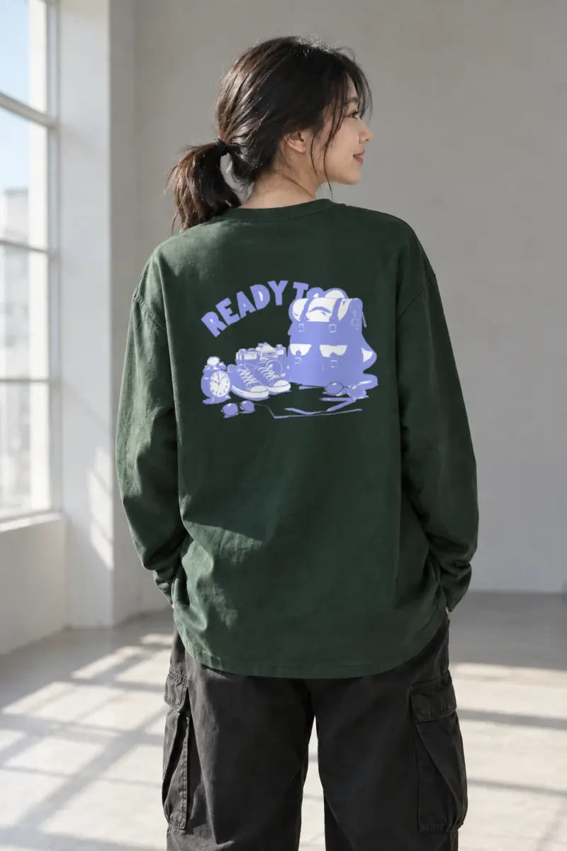 "Ready To Roam" Unisex Longsleeve T-shirt | Gildan 2400