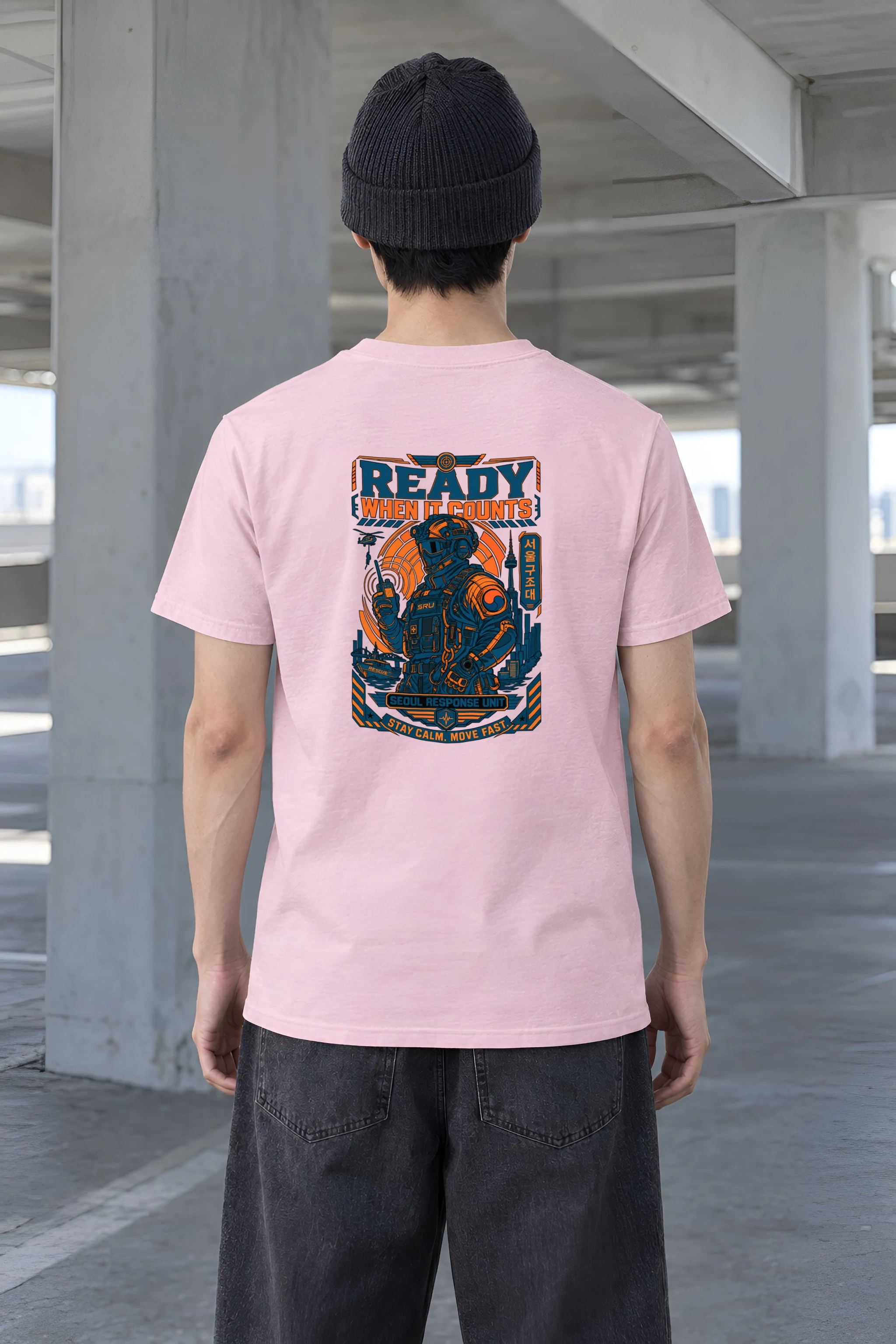 "Ready When It Counts" Heavyweight Unisex Crewneck T-shirt