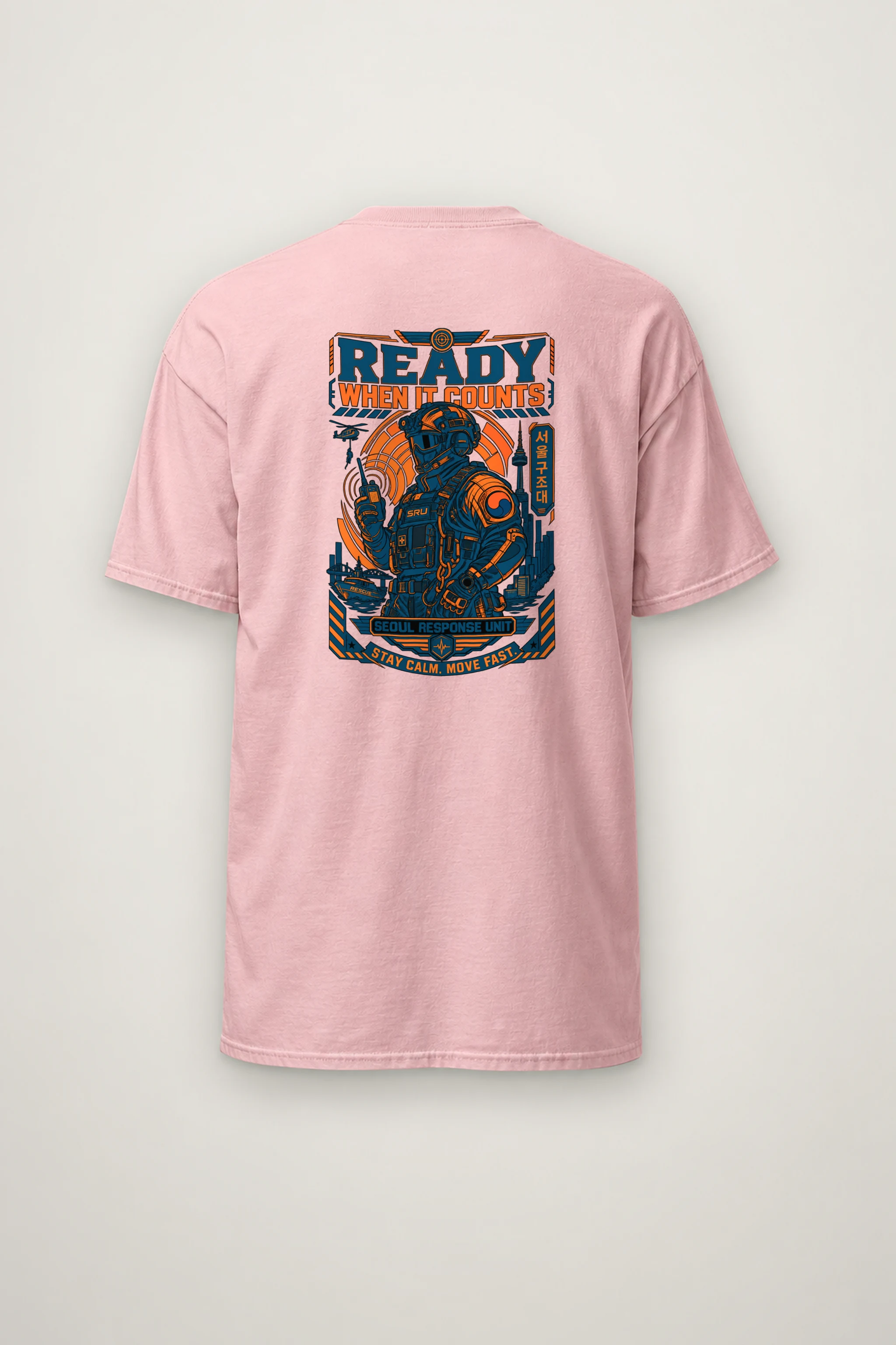"Ready When It Counts" Heavyweight Unisex Crewneck T-shirt