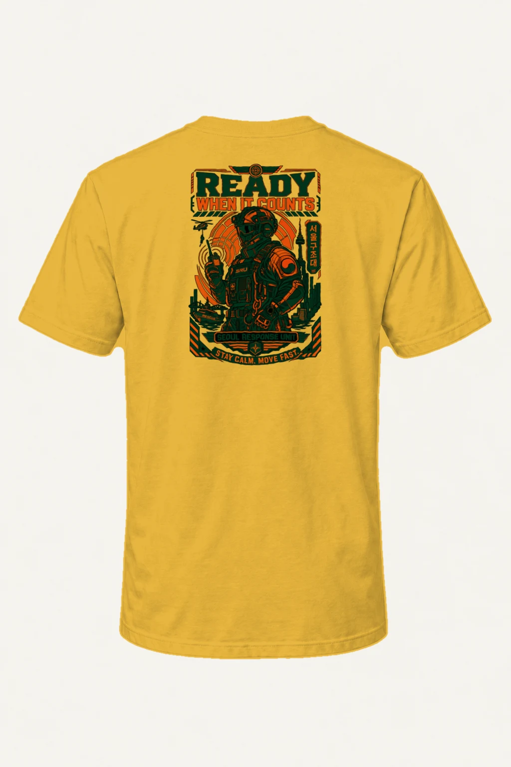 "Ready When It Counts" Heavyweight Unisex Crewneck T-shirt | Gildan 5000