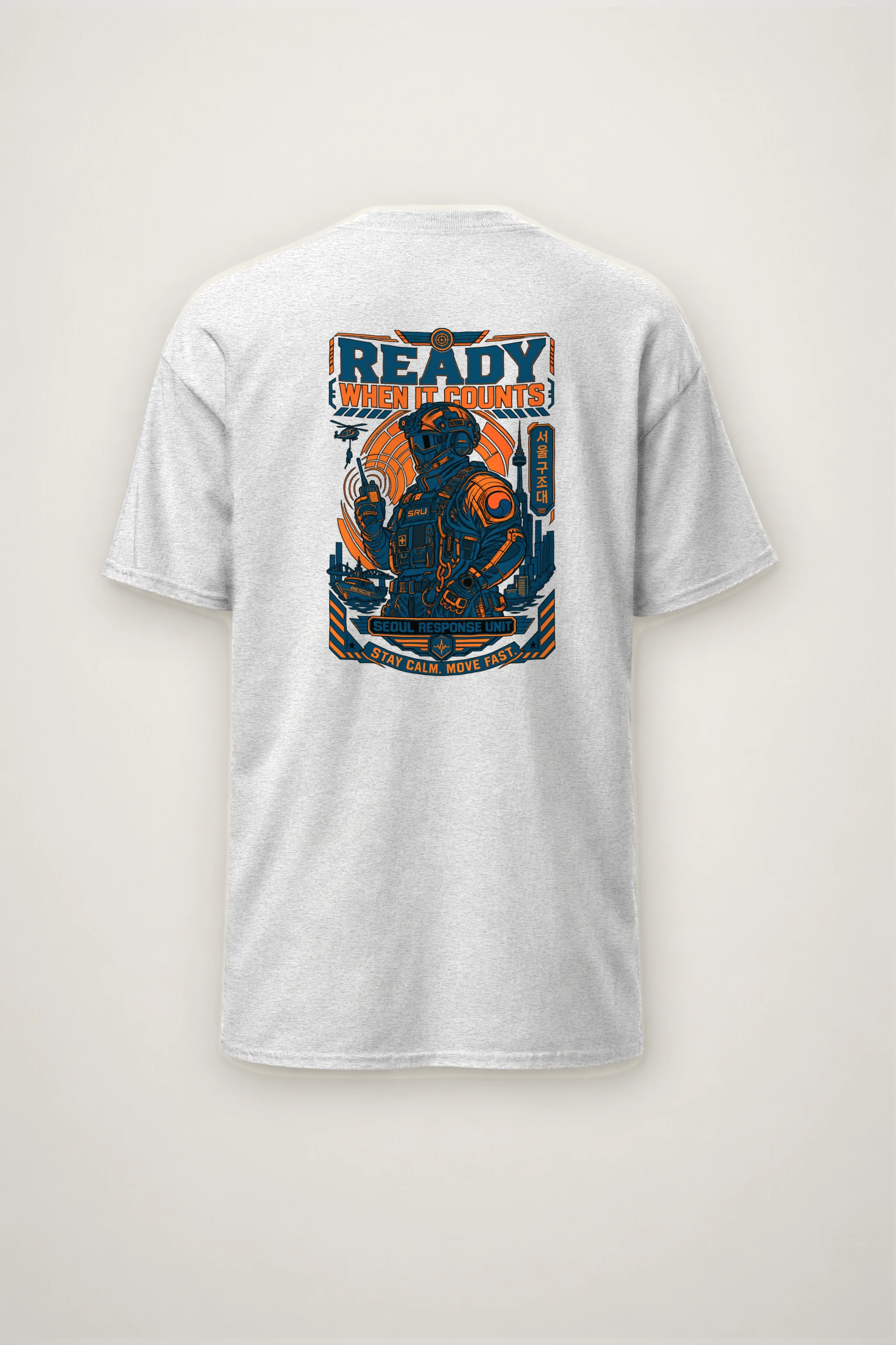 "Ready When It Counts" Heavyweight Unisex Crewneck T-shirt