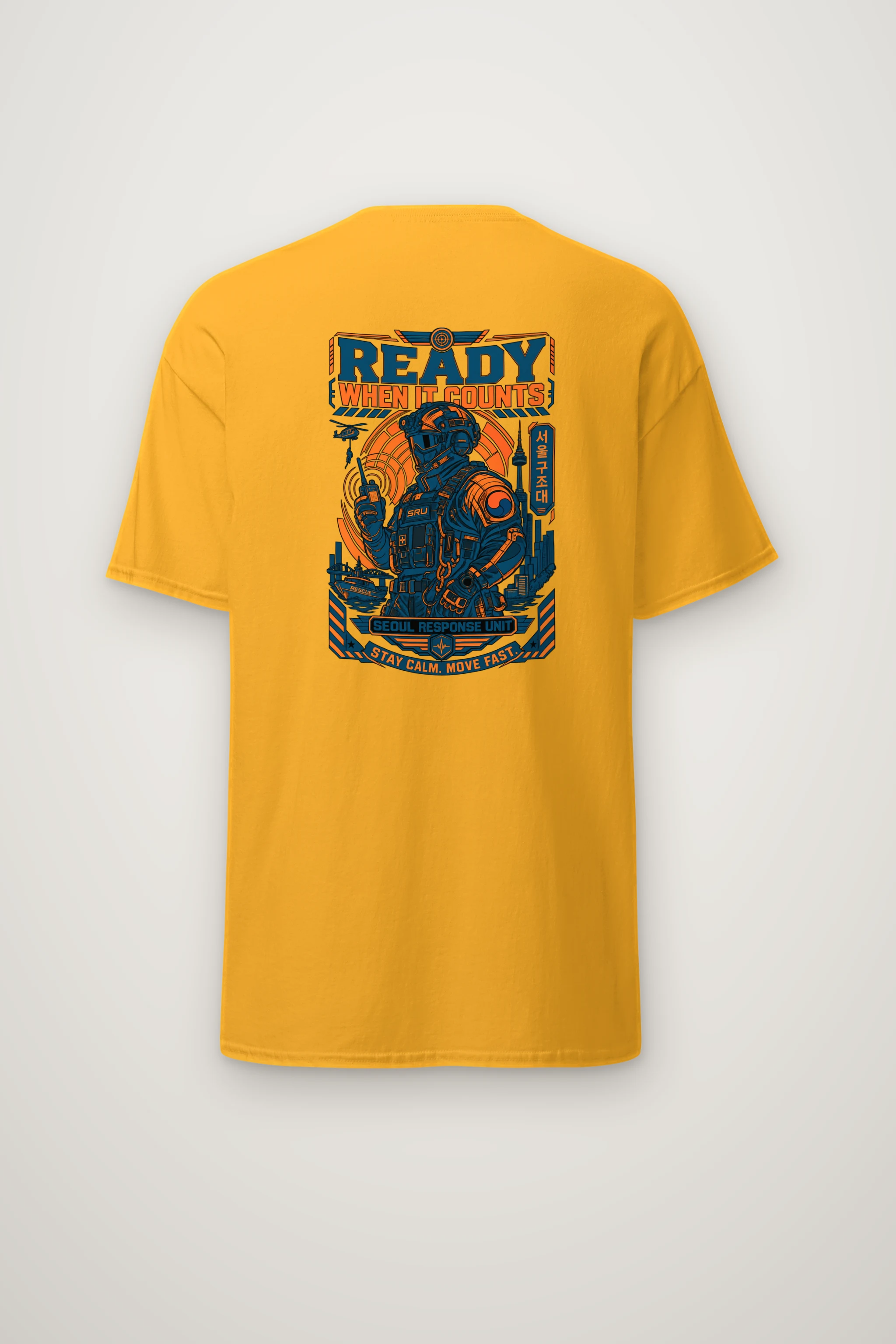 "Ready When It Counts" Heavyweight Unisex Crewneck T-shirt