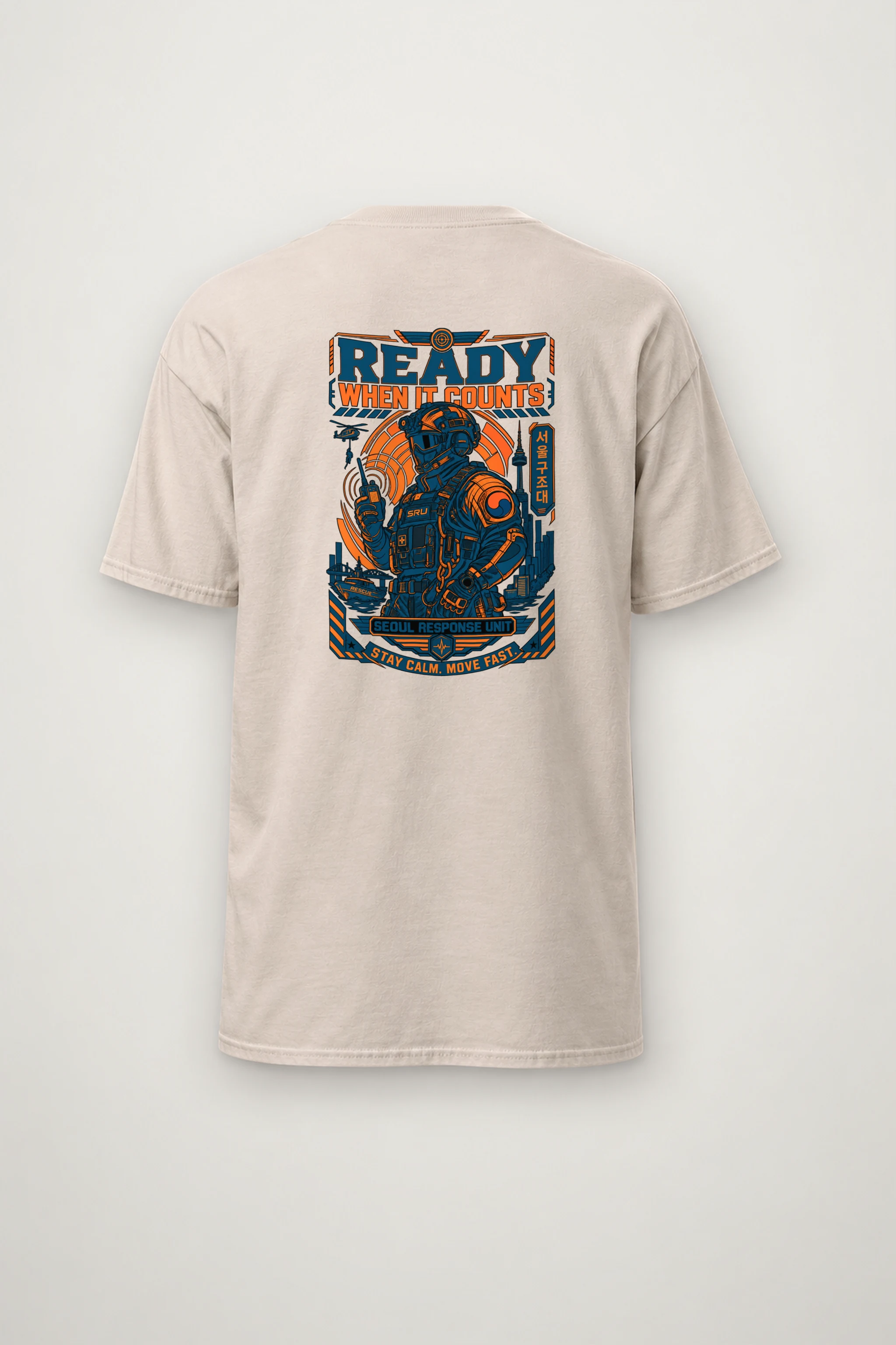 "Ready When It Counts" Heavyweight Unisex Crewneck T-shirt