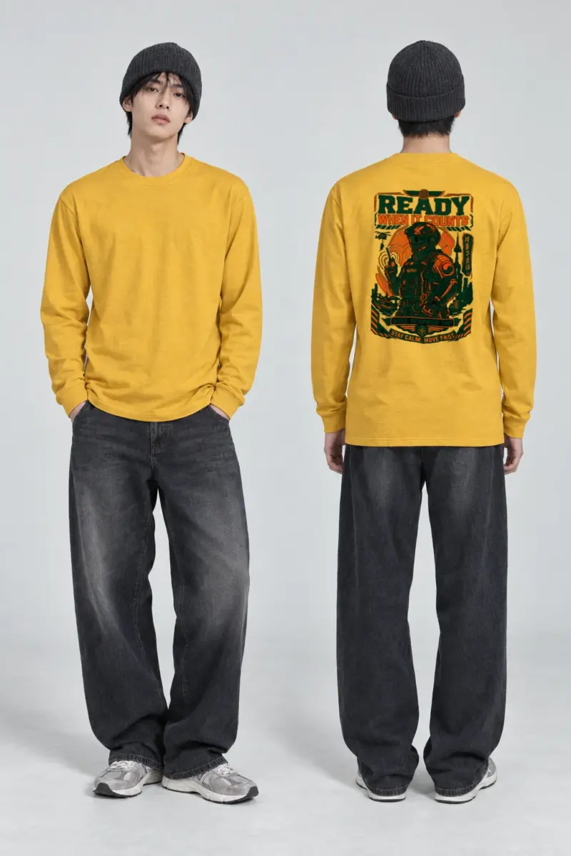 "Ready When It Counts" Unisex Longsleeve T-shirt | Gildan 2400