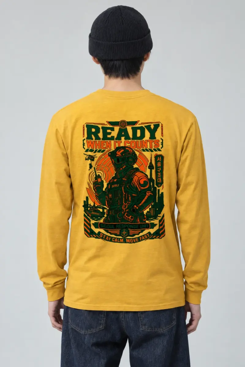 "Ready When It Counts" Unisex Longsleeve T-shirt
