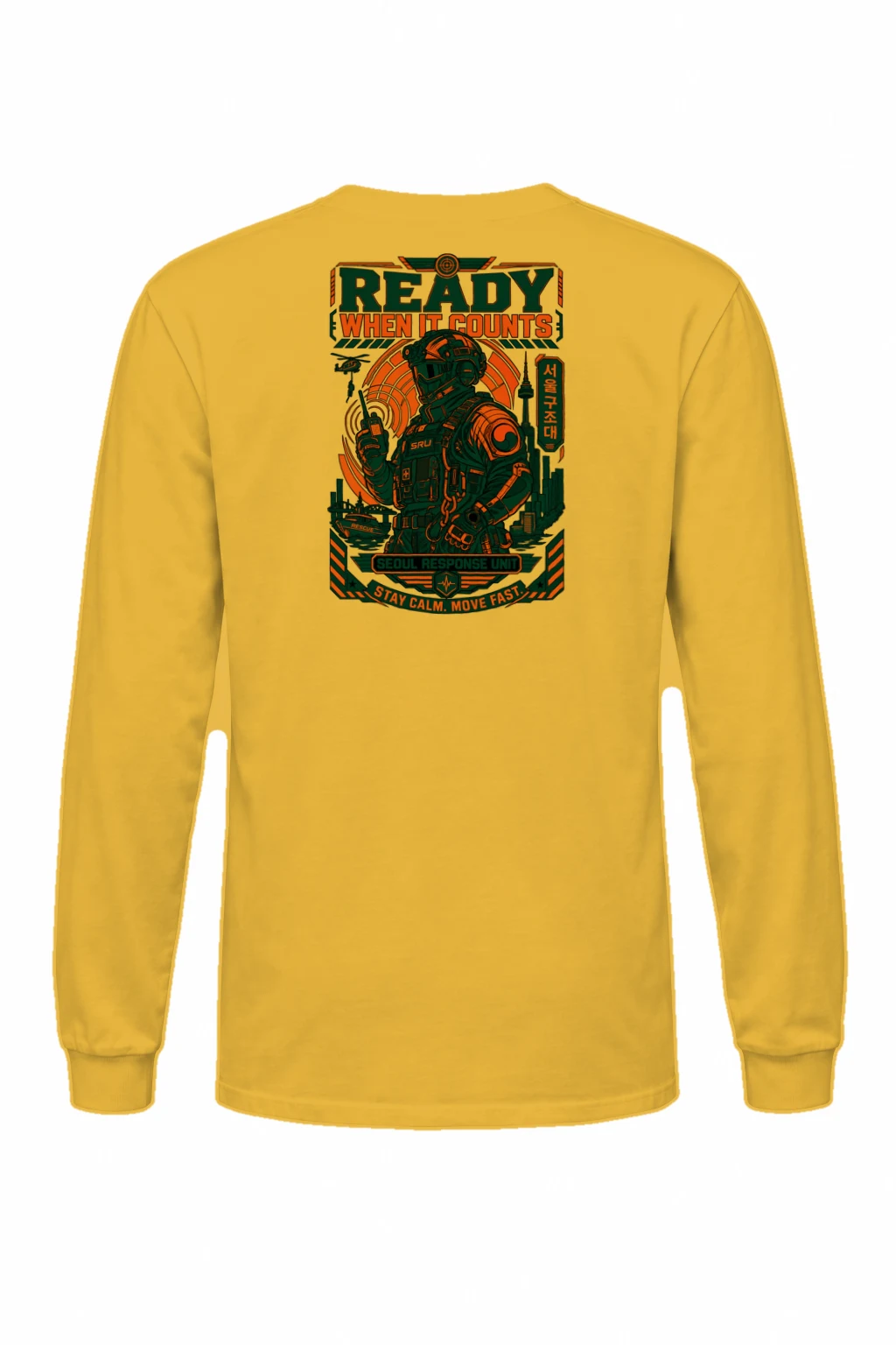 "Ready When It Counts" Unisex Longsleeve T-shirt | Gildan 2400