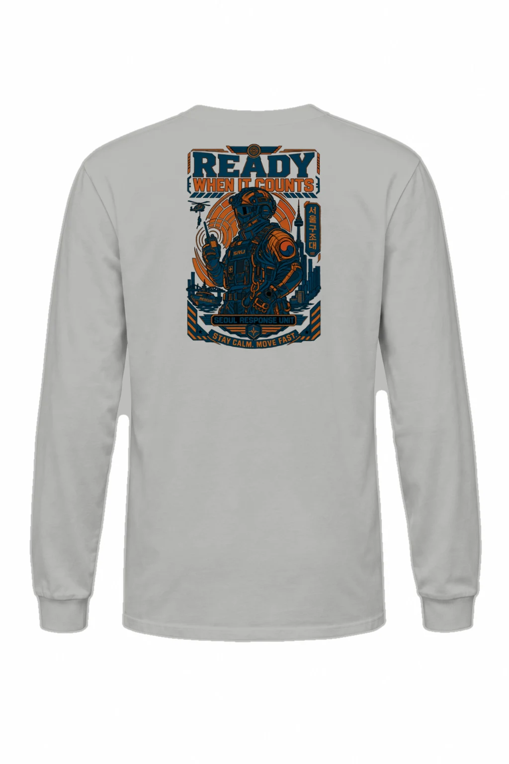 "Ready When It Counts" Unisex Longsleeve T-shirt | Gildan 2400