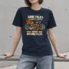 "Real Heroes Ride Motorcycles" Heavyweight Unisex Crewneck T-shirt