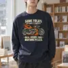 "Real Heroes Ride" Unisex Longsleeve T-shirt | Gildan 2400