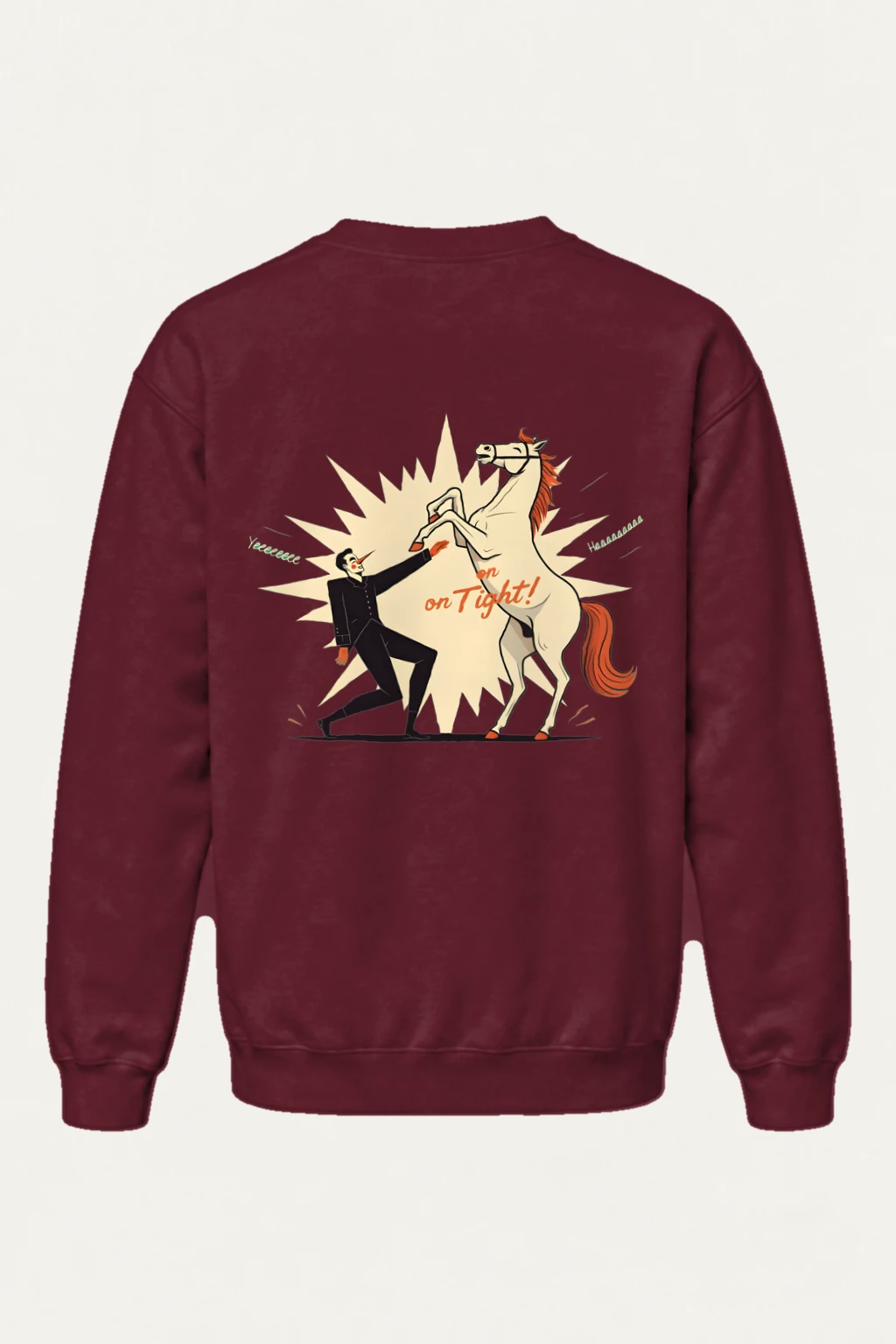 "Rearing Horse Hoof" Heavy Blend Unisex Crewneck Sweatshirt | Gildan 18000