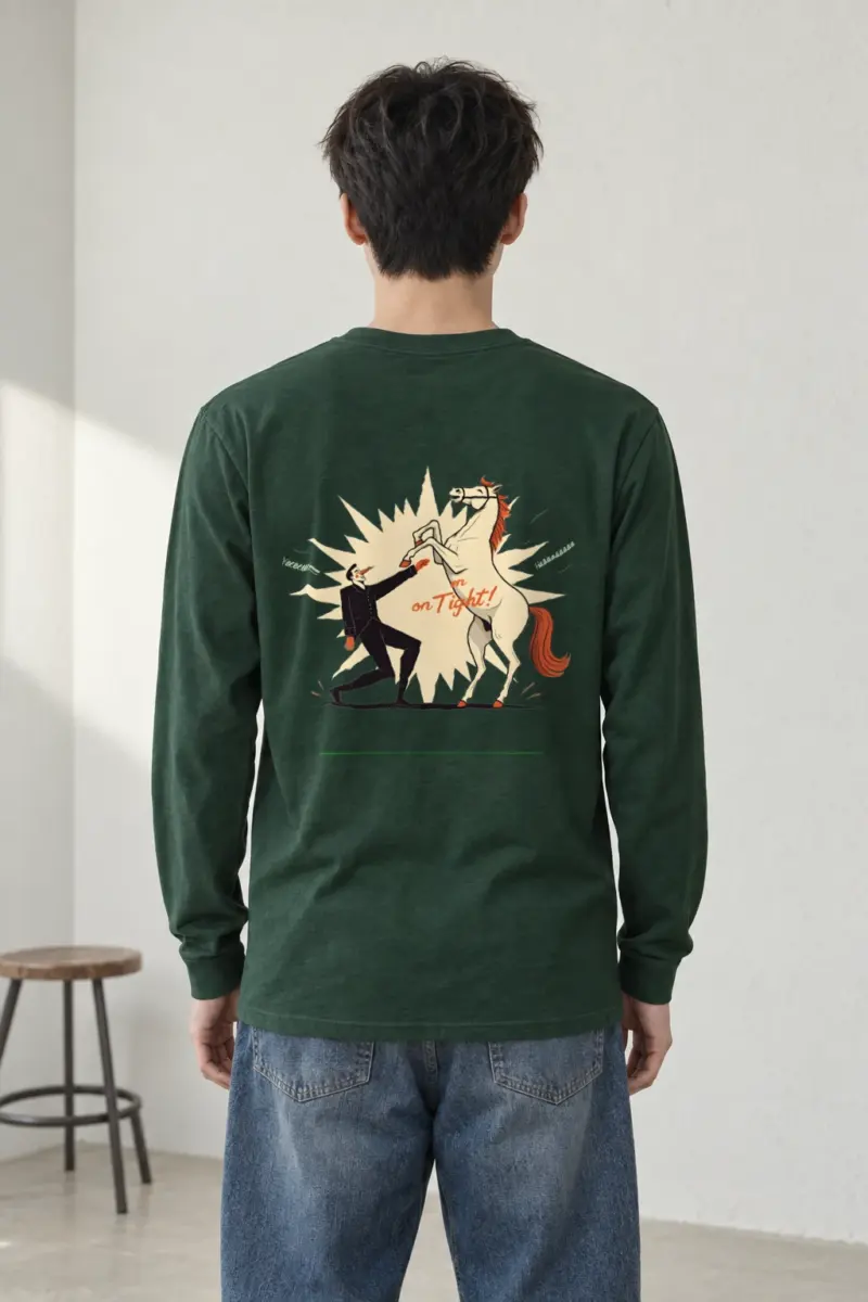 "Rearing Horse Struggle" Unisex Longsleeve T-shirt | Gildan 2400