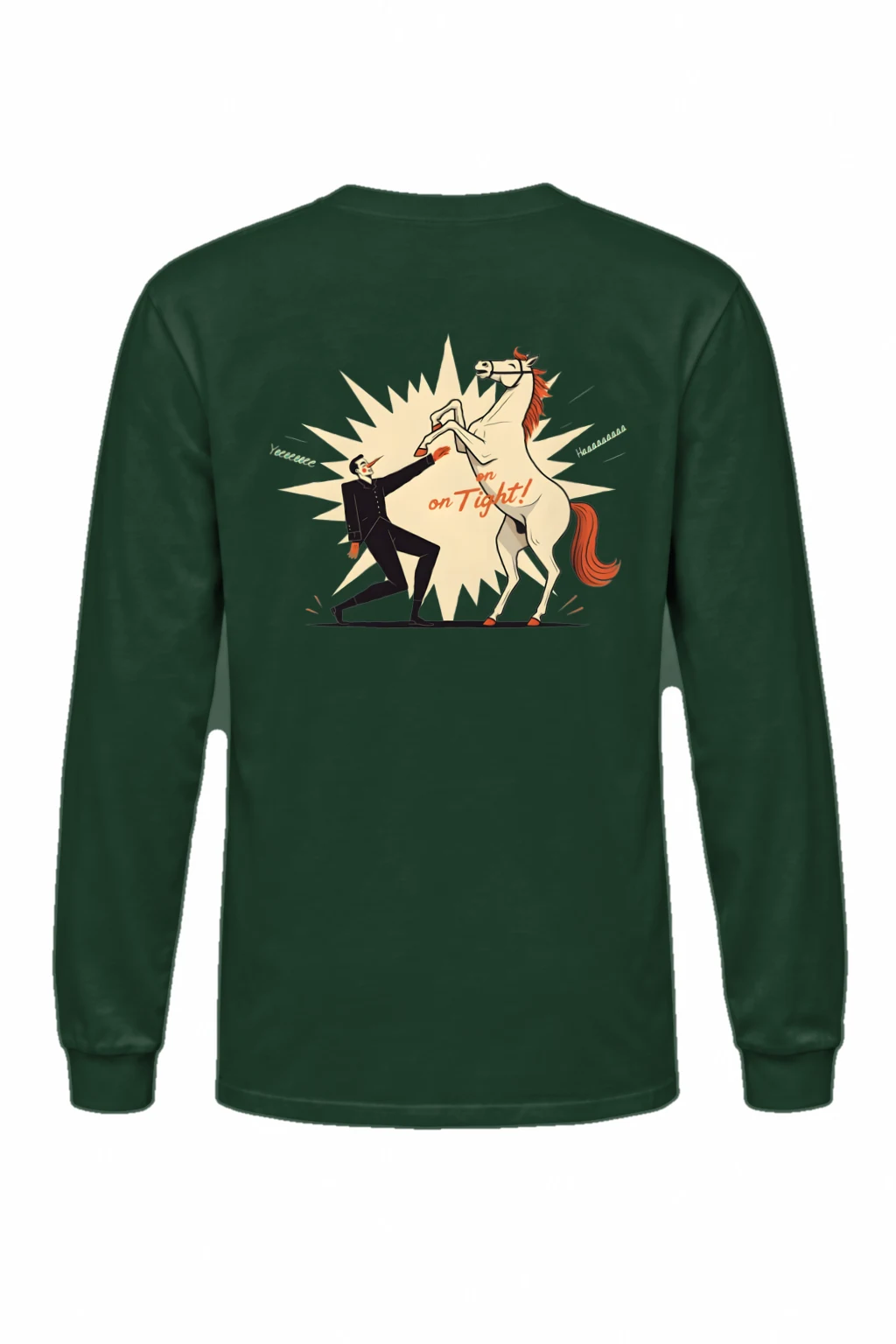 "Rearing Horse Struggle" Unisex Longsleeve T-shirt | Gildan 2400