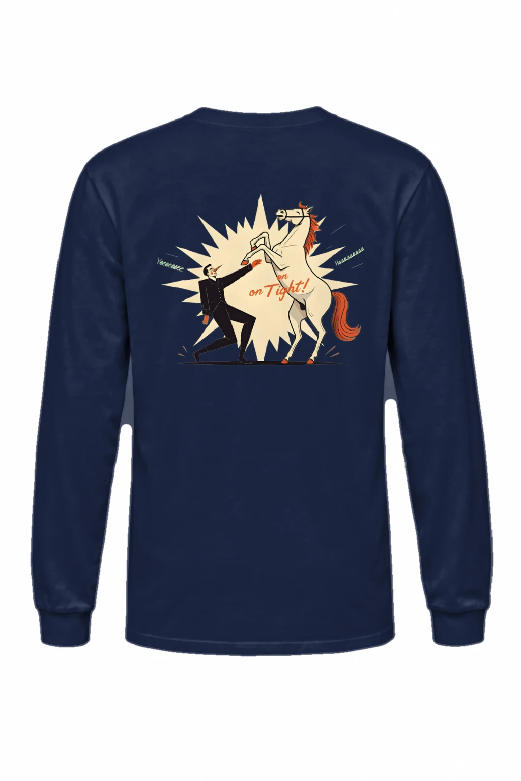 "Rearing Horse Struggle" Unisex Longsleeve T-shirt | Gildan 2400