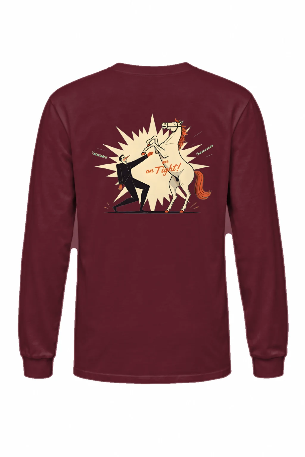 "Rearing Horse Struggle" Unisex Longsleeve T-shirt | Gildan 2400
