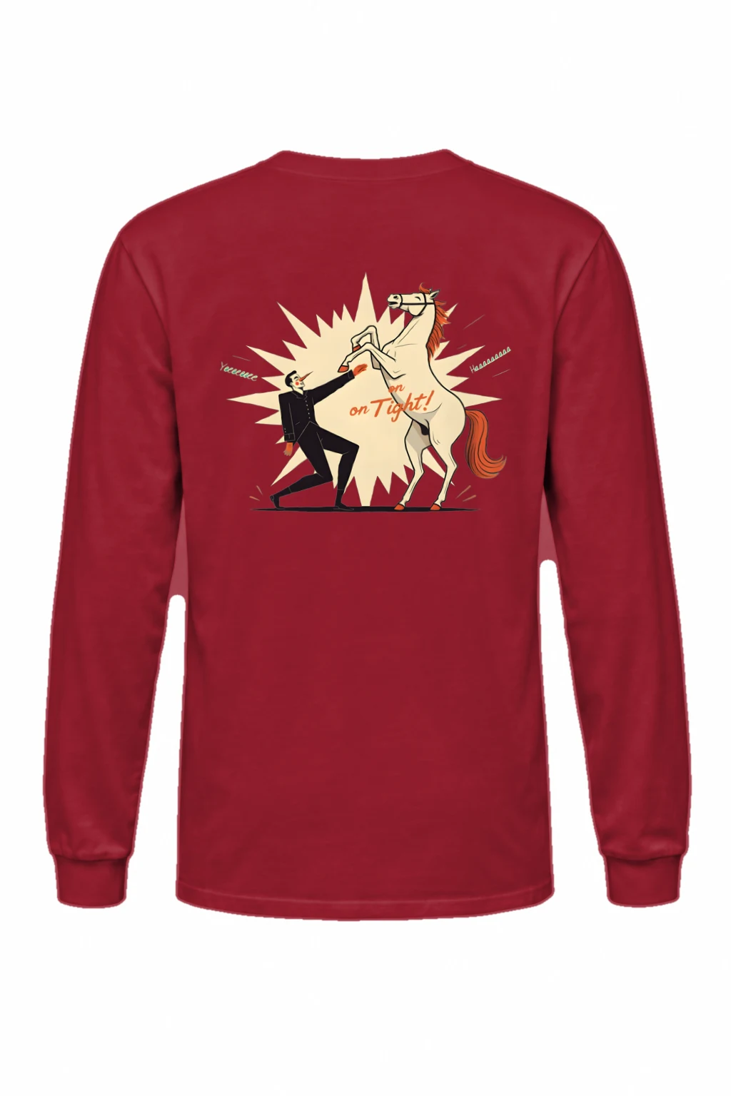 "Rearing Horse Struggle" Unisex Longsleeve T-shirt | Gildan 2400