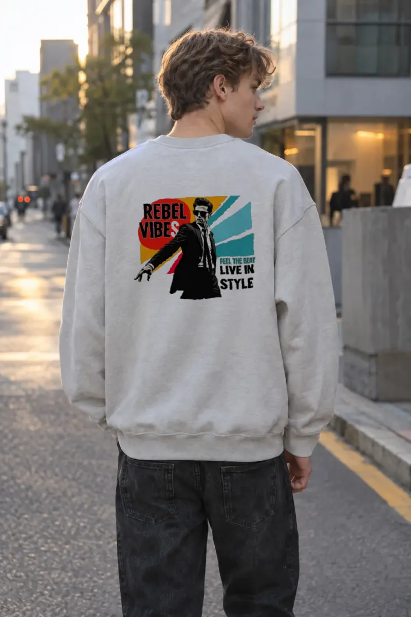 "Rebel Vibes" Heavy Blend Unisex Crewneck Sweatshirt | Gildan 18000