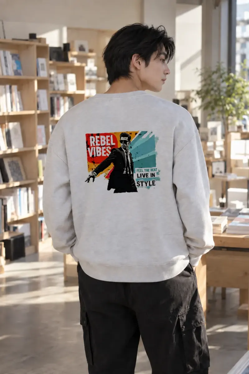 “Rebel Vibes” Heavy Blend Unisex Crewneck Sweatshirt | Gildan 18000